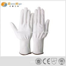 Blanco HPPE guantes de corte de grado alimenticio